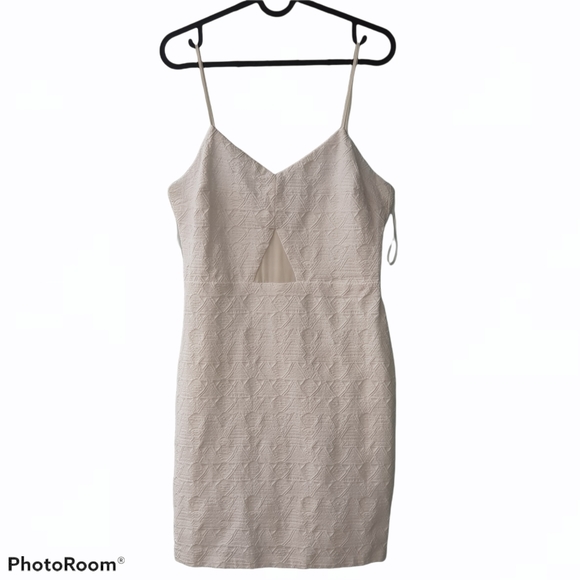 Zara trafaluc embroided strapped mini dress, Large, White, Spaghetti Stripe - Picture 3 of 10